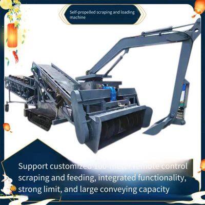 Nongyou Spiral Material Scraper, Grain Depot Belt Conveyor for Loading and Warehousing Machinery, Fully Automatic Crawler Walking Feeder photo-5