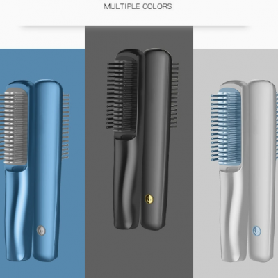 Straight Hair Comb/Cross Border New USB Rechargeable Portable Mini Straightener/Soft Styling Comb（Wechat:13510231336） photo-2