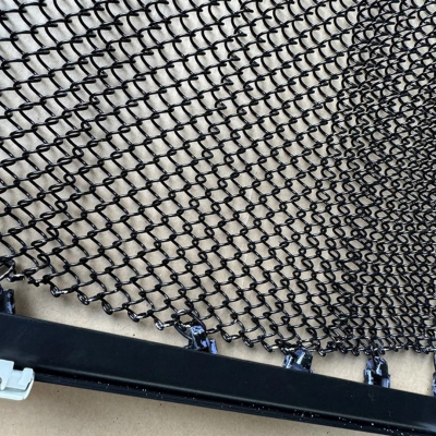 316 Stainless Steel Woven Chainmail Mesh Curtain with Cutting & Welding Services Metal Ring Decorative Mesh