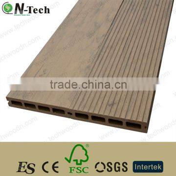 146x23mm wood plastic composite decking,CE test eco-friendly wpc decking board