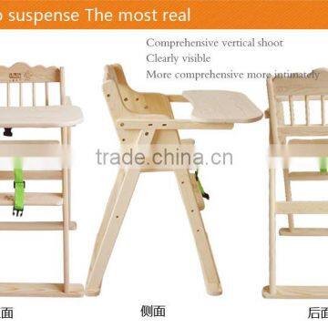 100% Solid Wooden Baby Chair