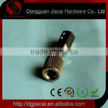 Supply the hexagon screw with inside and outside thread