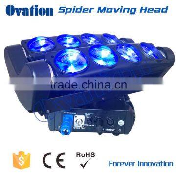 8*10W led RGBW 4in1 spider moving head/dj beam led spider moving head