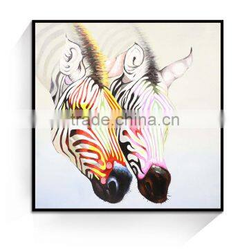 JC New Style Home Decoration Living Room Zebra Animal Oil Painting On Canvas ANI-25