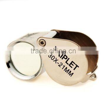 Portable F30 Silver Magnifying Glass for Needles 30 Times Zinc Alloy Tattoo Kit photo-2