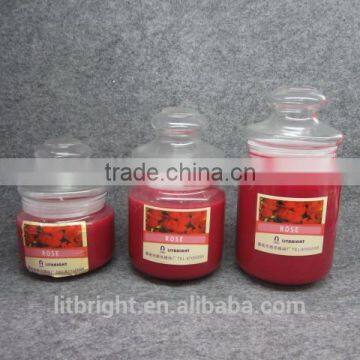 Natural Scented Candles in Lavender Glass Jar Container photo-5