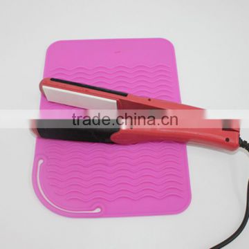 silicone Non-toxic flat iron heat mat for hot hair tools