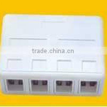 4port RJ45 ABS surface mount box