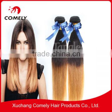 Wholesale Ombre Brazilian Hair Ombre Straight Hair Two Tone Human Hair Extensions Brazilian Ombre hair