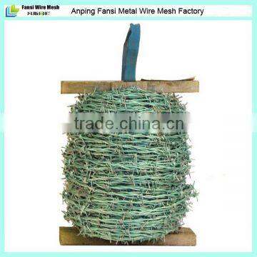 Bulk plastic coated colored barbed wire