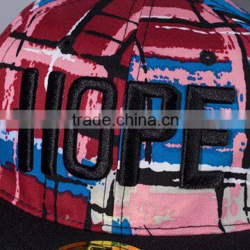 HOPE Embroidery Checked Plaid Snapback Boys Girls Flat Cap