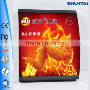 Display lighted led menu light box for restaurant