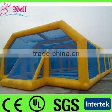 2015 funny inflatable soap football yard / inflatable football pitch