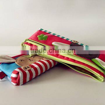 Eco-friendly cute colorful pencil pouch