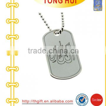 Custom two-piece dog tag necklace manufacturer jewelry