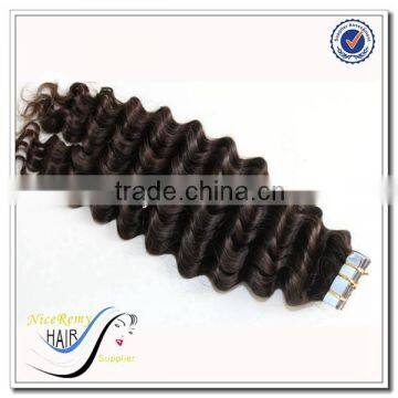 2016 Products Wholesale Cheap Deep Curly Tape Hair Extensions photo-2