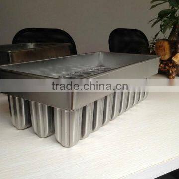 Stainless Steel 3x10 Ice Popsicle Display Tray Mold