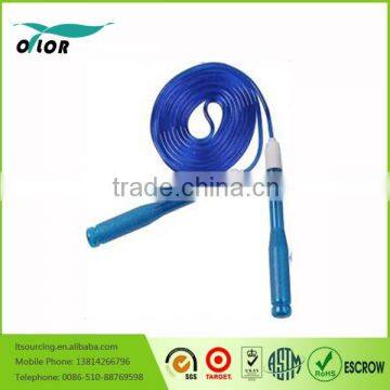 Women's Adjustable Sport Jump Rope,transparent Blue Jumping Skipping Rope