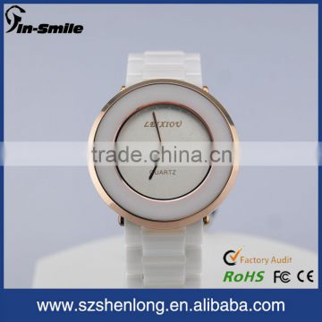 Fshion watch,PayPal watch,ceramic watch,white ceramic watch band