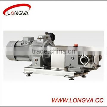 Sanitary stainless steel rotary lobe pump