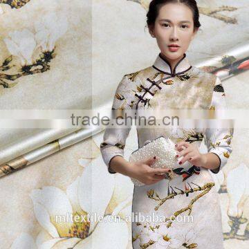 High Quality Cheap Custom Print Stretch Silk Fabric