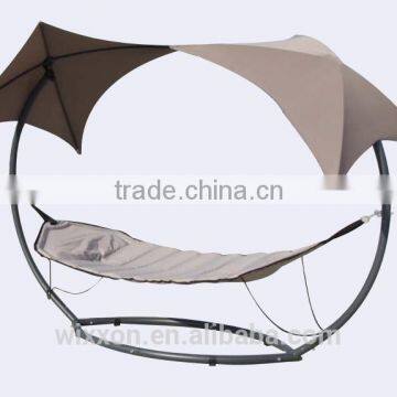 Metal Stand Hammock With Sun Shade