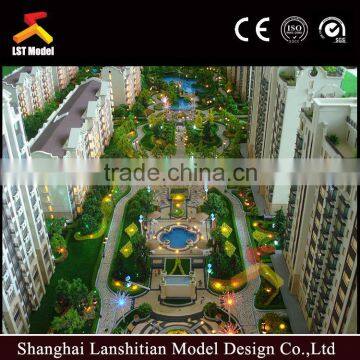 pretty villa architectural models making/construction sand table model