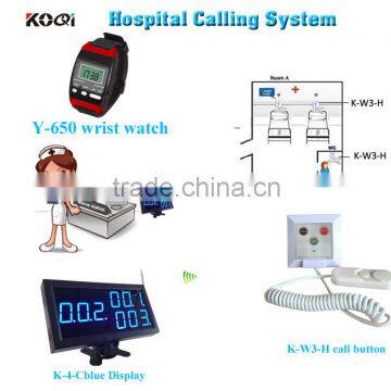 wireless calling system patient emergency push call button nurse wrist watches Medical equipment home calling system