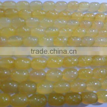 Manufacture & Supply Wholesalers & Exporters AAA Grade Yellow Agate Barrel Drum Strand Beads photo-3