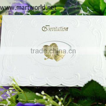 2015 Europe Style Luxurious Wedding Invitation Card for Wholesale, Classic Greeting Cards (MWC-014) photo-2