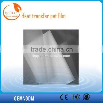 Silicone release coating for pet film