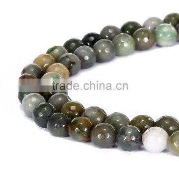 Good Sale Faceted Round Chinese Sinkaing Jade Gemstone Loose Beads