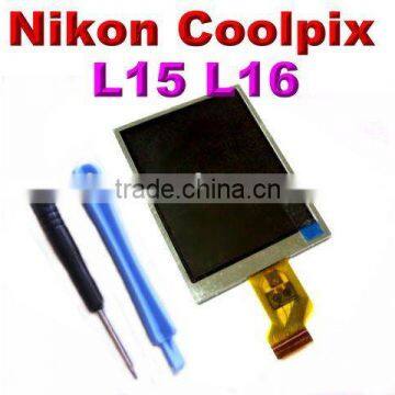 A+ NEW LCD Screen Display Coolpix L-15 L-16 L15 L16 Camera LCD Screen