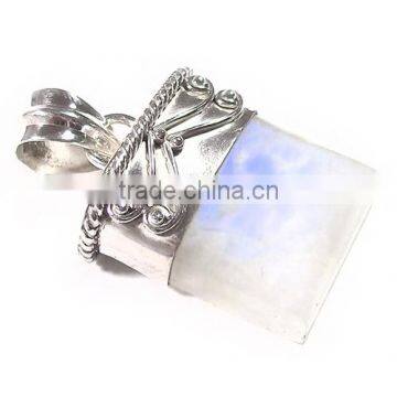 Rainbow Moonstone Jewelry 925 Sterling Silver Jewelry Indian Semi Precious Jewelry