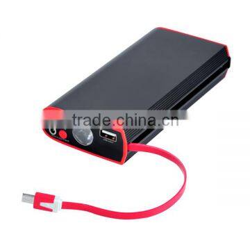 12V 12000 mah Multi-Function Car Jump Starter Emergency Power Bank