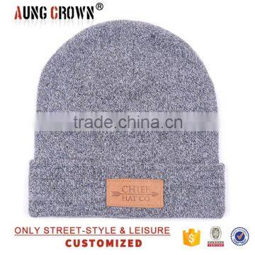 custom sport knitted acrylic beanies cap