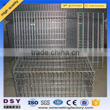 Trade assurance China Alibaba Supplier Hot dipped galvanized welded gabion box/2*1*1m welded gabion basket