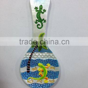 Resin lizard design decorative spoon rest