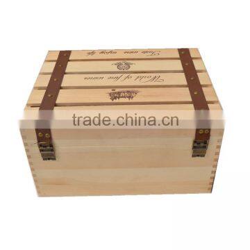 Luxury Wooden Wine Bottle Box Wine Glass Box photo-5