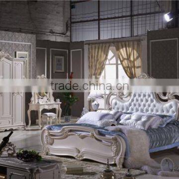New Product Bedroom Set/ Home Furniture/ King Size Bed/ Carved Wood and MDF Bedroom Set L105A