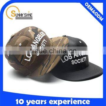 3d embroidery snapback cap camo cap