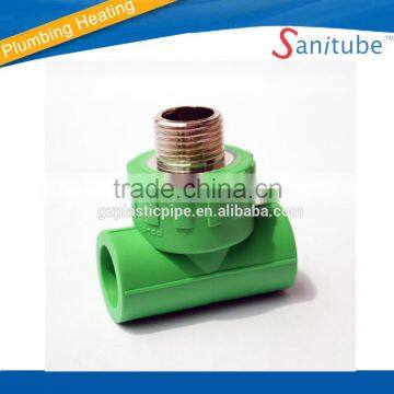 ppr fitting male tee with brass insert