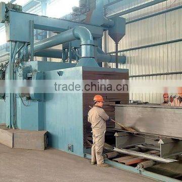 H beam anticorrosion painting pretreatment surface cleaning sandblasting machine