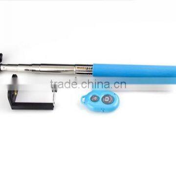 Wireless Self Selfie Stick Handheld Monopod+Clip Holder+Bluetooth Camera Shutter Remote Controller for IPhone Samsung Gopro photo-2