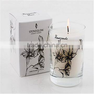 custom made CMYK printing candle box paper packaging