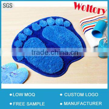 Customized Homeware Acrylic lovely blue footprint flooring mat