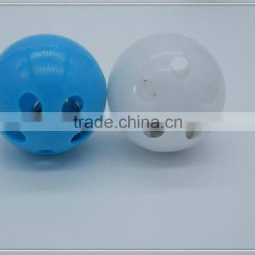 Safety jingle bell noise plastic ball insert