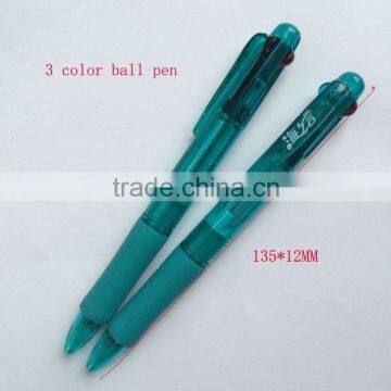 Transparent three colors plastic promotional Pen