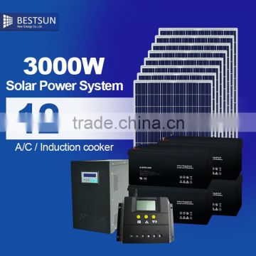 A grade 3000W solar panel price per watt photovoltaic module for 3KW solar electric power system