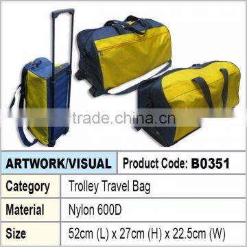 Nylon Trolley Travel Luggage Bag